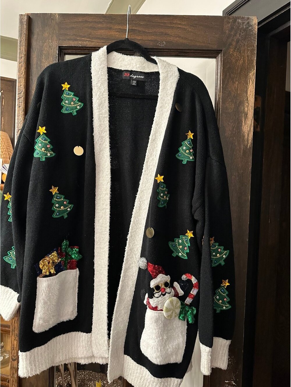 Women's 33 degrees Christmas Cardigan Sweater